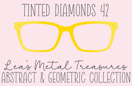 Tinted Diamonds Vertical Fade 42 Eyewear Frame Toppers COMES WITH MAGNETS