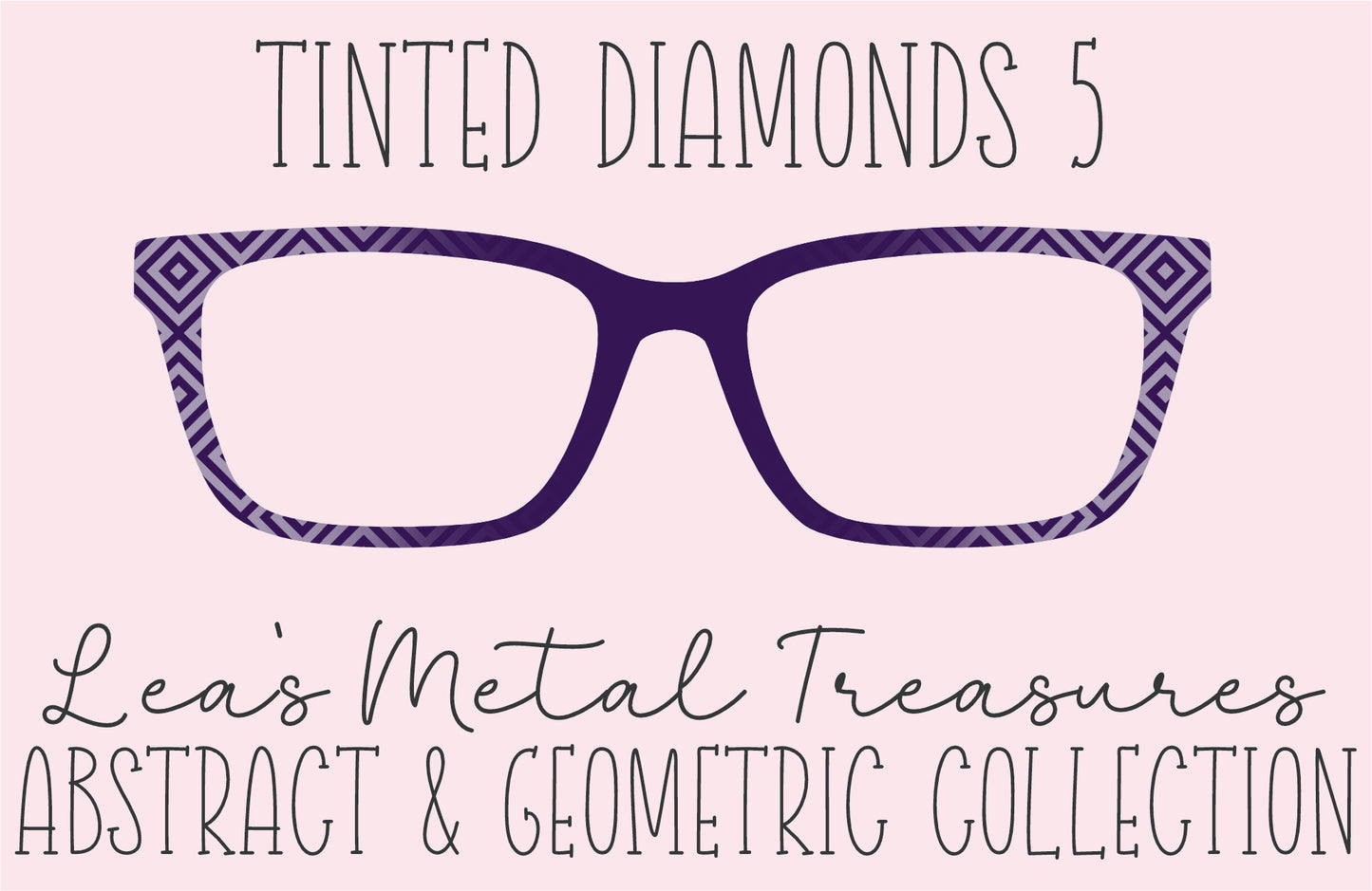 Tinted Diamonds Vertical Fade 5 Eyewear Frame Toppers COMES WITH MAGNETS