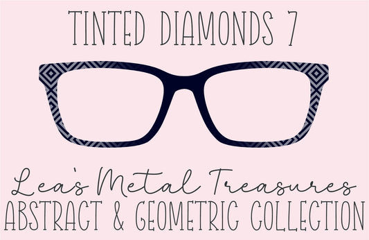 Tinted Diamonds Vertical Fade 7 Eyewear Frame Toppers COMES WITH MAGNETS