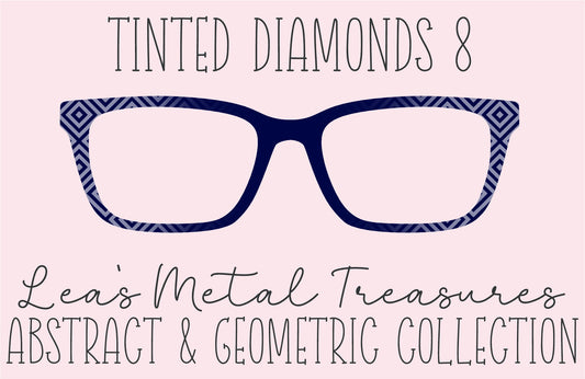 Tinted Diamonds Vertical Fade 8 Eyewear Frame Toppers
