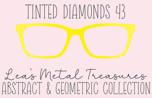 Tinted Diamonds Vertical Fade 43 Eyewear Frame Toppers COMES WITH MAGNETS