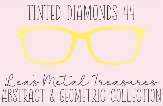 Tinted Diamonds Vertical Fade 44 Eyewear Frame Toppers COMES WITH MAGNETS