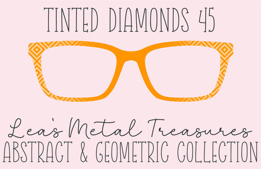 Tinted Diamonds Vertical Fade 45 Eyewear Frame Toppers COMES WITH MAGNETS