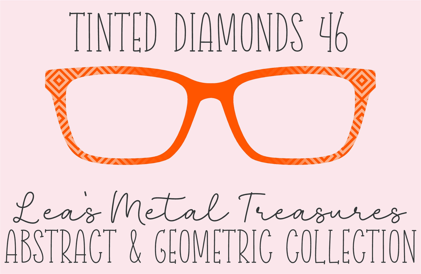 Tinted Diamonds Vertical Fade 46 Eyewear Frame Toppers COMES WITH MAGNETS