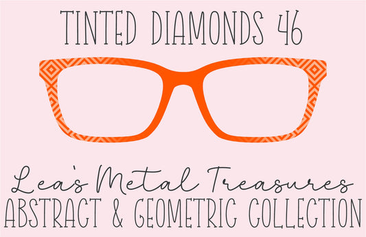 Tinted Diamonds Vertical Fade 46 Eyewear Frame Toppers COMES WITH MAGNETS