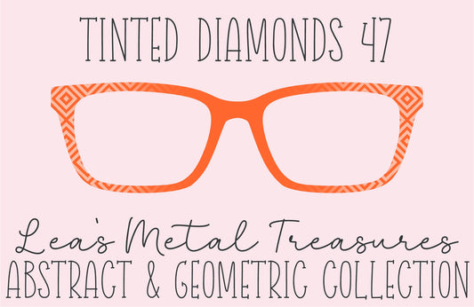 Tinted Diamonds Vertical Fade 47 Eyewear Frame Toppers COMES WITH MAGNETS