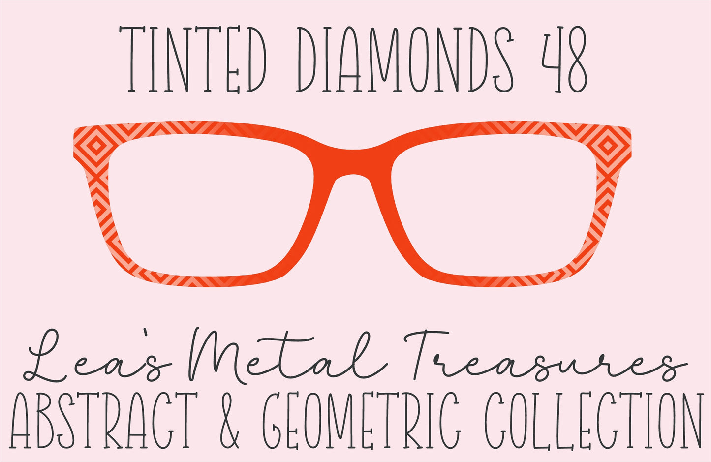 Tinted Diamonds Vertical Fade 48 Eyewear Frame Toppers COMES WITH MAGNETS