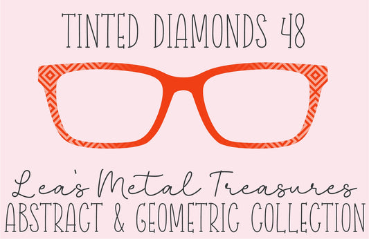 Tinted Diamonds Vertical Fade 48 Eyewear Frame Toppers COMES WITH MAGNETS