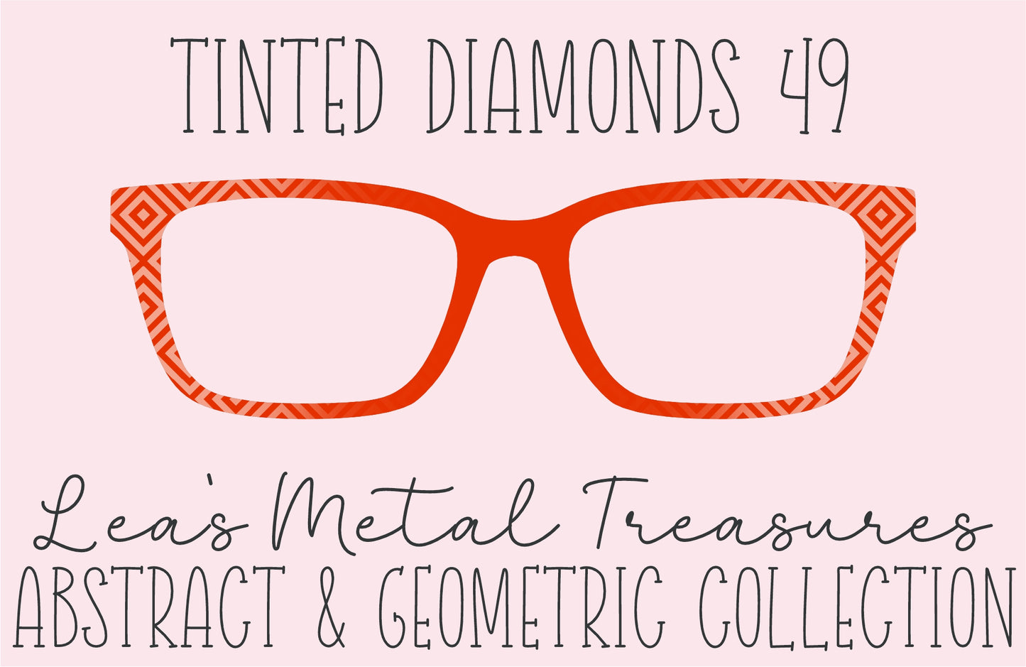 Tinted Diamonds Vertical Fade 49 Eyewear Frame Toppers COMES WITH MAGNETS