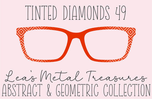 Tinted Diamonds Vertical Fade 49 Eyewear Frame Toppers COMES WITH MAGNETS