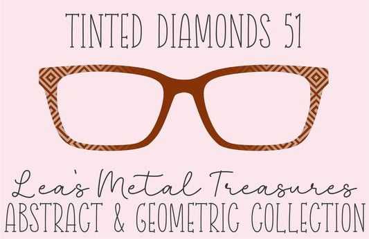 Tinted Diamonds Vertical Fade 51 Eyewear Frame Toppers COMES WITH MAGNETS