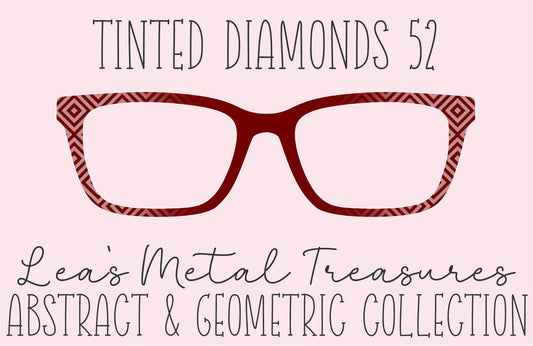 Tinted Diamonds Vertical Fade 52 Eyewear Frame Toppers COMES WITH MAGNETS