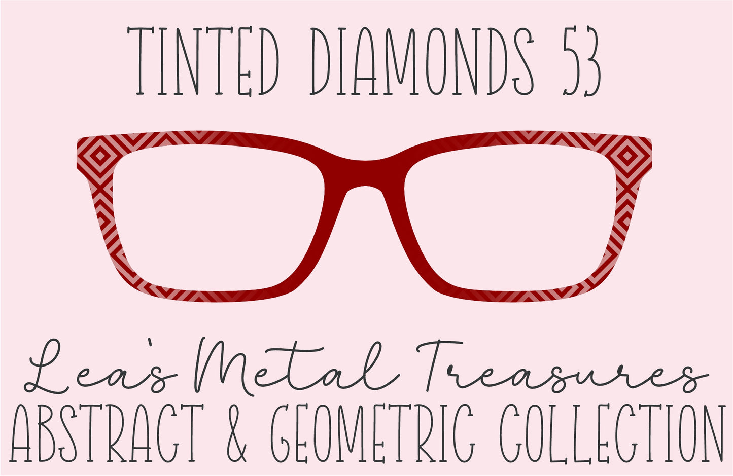 Tinted Diamonds Vertical Fade 53 Eyewear Frame Toppers COMES WITH MAGNETS