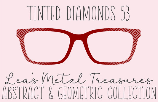 Tinted Diamonds Vertical Fade 53 Eyewear Frame Toppers COMES WITH MAGNETS
