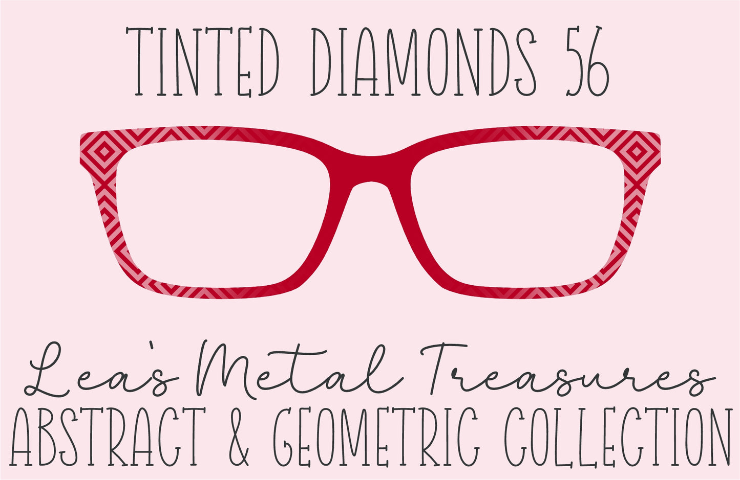 Tinted Diamonds Vertical Fade 56 Eyewear Frame Toppers COMES WITH MAGNETS