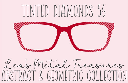 Tinted Diamonds Vertical Fade 56 Eyewear Frame Toppers COMES WITH MAGNETS