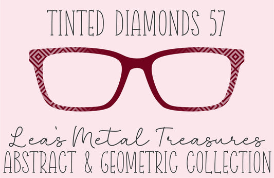 Tinted Diamonds Vertical Fade 57 Eyewear Frame Toppers COMES WITH MAGNETS