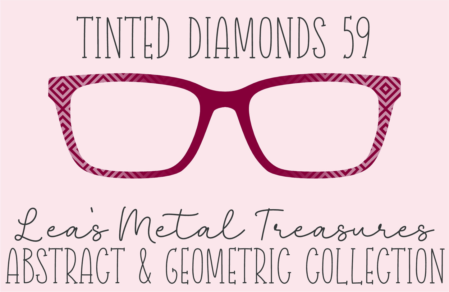 Tinted Diamonds Vertical Fade 59 Eyewear Frame Toppers COMES WITH MAGNETS