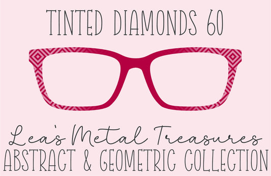 Tinted Diamonds Vertical Fade 60 Eyewear Frame Toppers COMES WITH MAGNETS