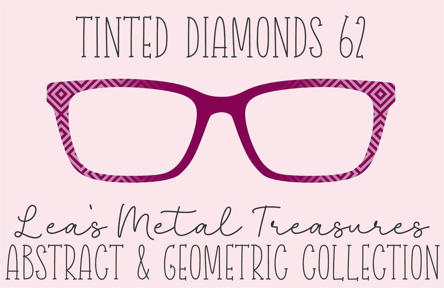 Tinted Diamonds Vertical Fade 62 Eyewear Frame Toppers COMES WITH MAGNETS