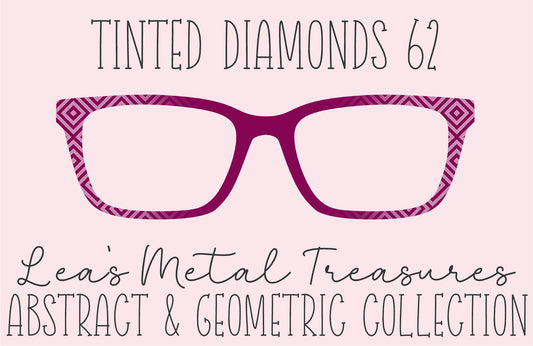 Tinted Diamonds Vertical Fade 62 Eyewear Frame Toppers COMES WITH MAGNETS
