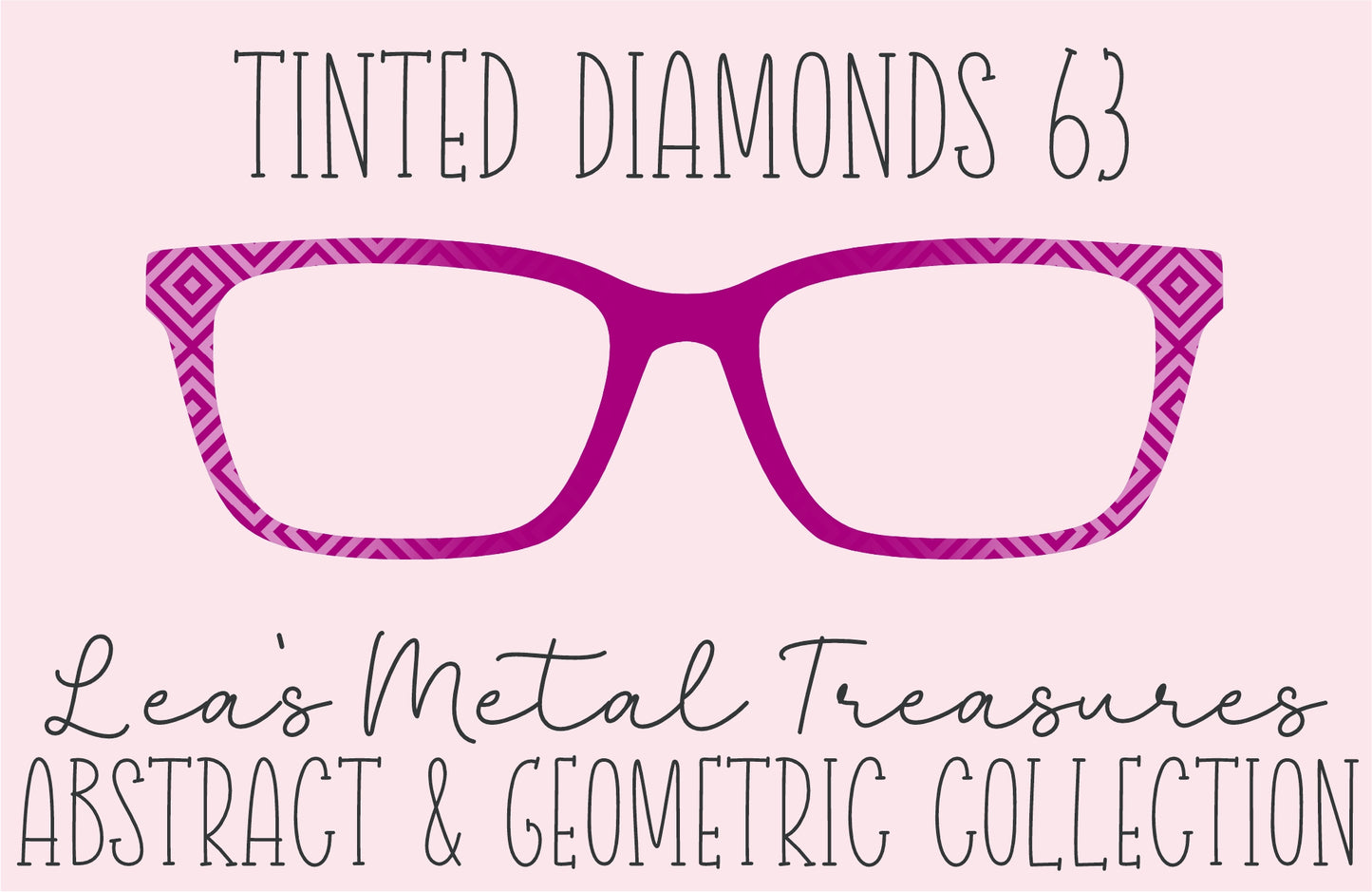 Tinted Diamonds Vertical Fade 63 Eyewear Frame Toppers COMES WITH MAGNETS