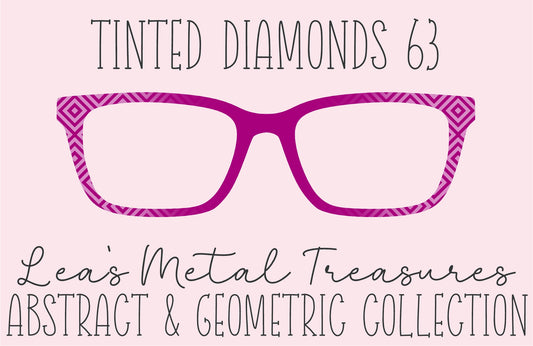 Tinted Diamonds Vertical Fade 63 Eyewear Frame Toppers COMES WITH MAGNETS