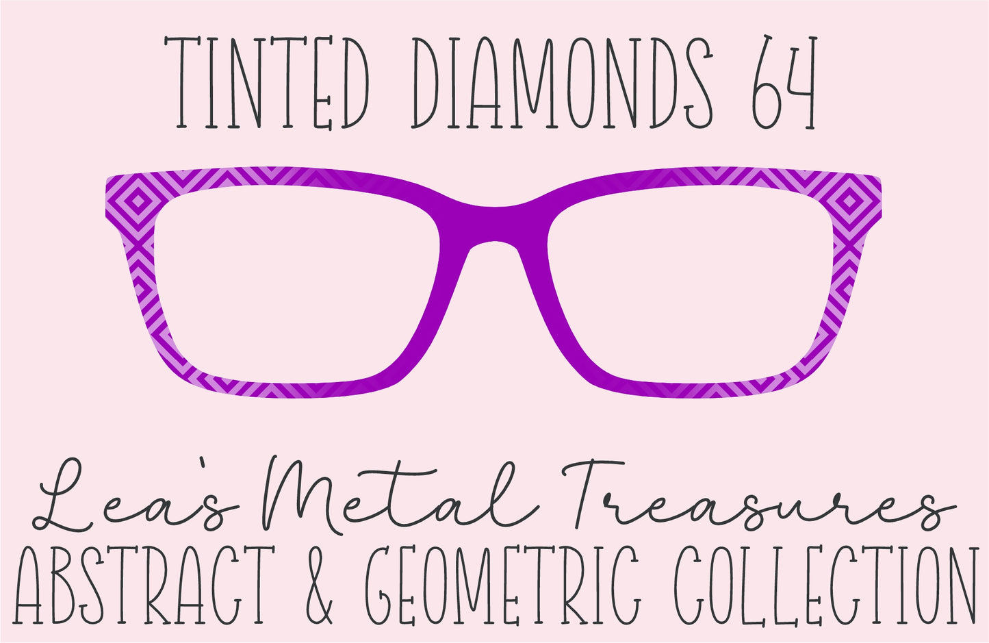Tinted Diamonds Vertical Fade 64 Eyewear Frame Toppers COMES WITH MAGNETS
