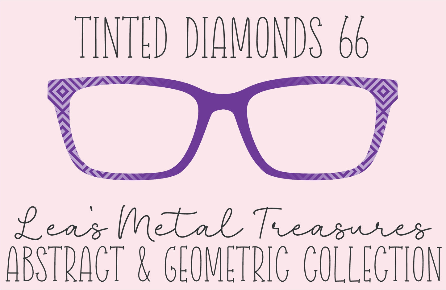 Tinted Diamonds Vertical Fade 66 Eyewear Frame Toppers COMES WITH MAGNETS