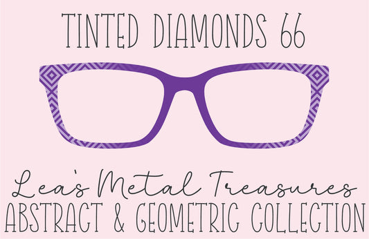 Tinted Diamonds Vertical Fade 66 Eyewear Frame Toppers COMES WITH MAGNETS