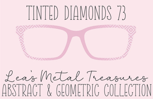 Tinted Diamonds Vertical Fade 73 Eyewear Frame Toppers COMES WITH MAGNETS