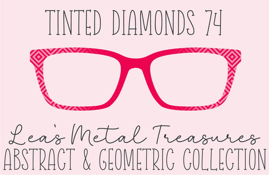 Tinted Diamonds Vertical Fade 74 Eyewear Frame Toppers COMES WITH MAGNETS