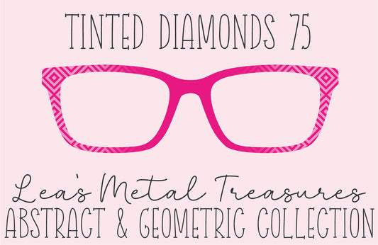 Tinted Diamonds Vertical Fade 75 Eyewear Frame Toppers COMES WITH MAGNETS