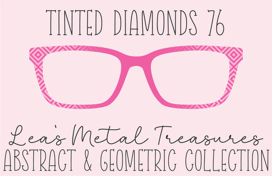 Tinted Diamonds Vertical Fade 76 Eyewear Frame Toppers COMES WITH MAGNETS