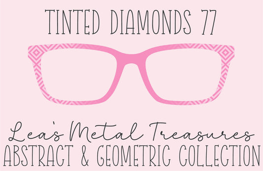 Tinted Diamonds Vertical Fade 77 Eyewear Frame Toppers COMES WITH MAGNETS