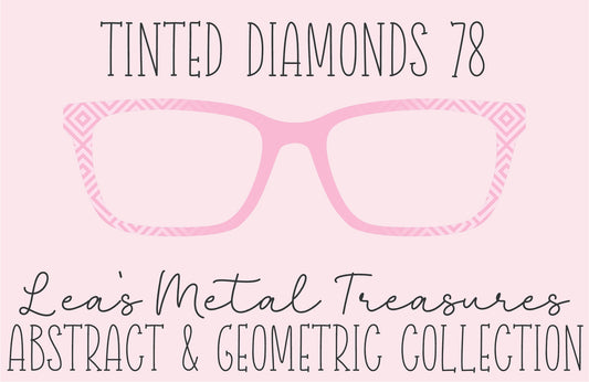 Tinted Diamonds Vertical Fade 78 Eyewear Frame Toppers COMES WITH MAGNETS