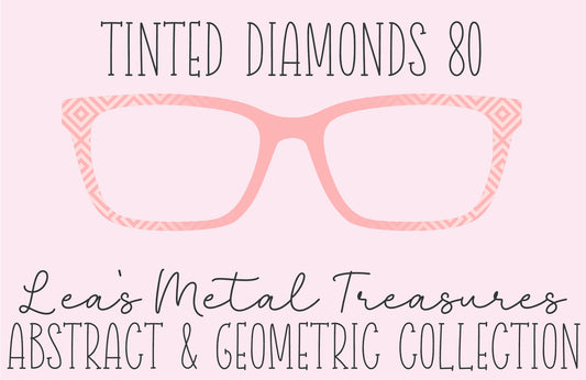 Tinted Diamonds Vertical Fade 80 Eyewear Frame Toppers COMES WITH MAGNETS
