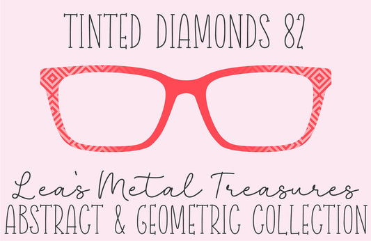 Tinted Diamonds Vertical Fade 82 Eyewear Frame Toppers COMES WITH MAGNETS