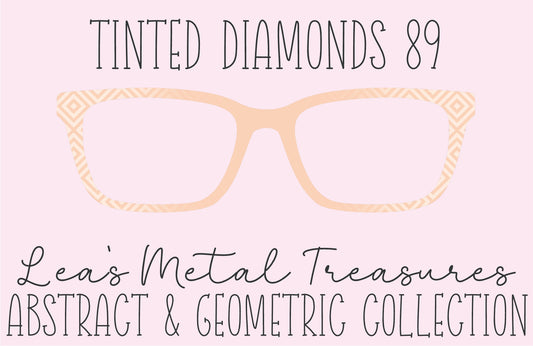 Tinted Diamonds Vertical Fade 89 Eyewear Frame Toppers COMES WITH MAGNETS