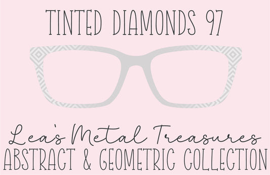 Tinted Diamonds Vertical Fade 97 Eyewear Frame Toppers COMES WITH MAGNETS