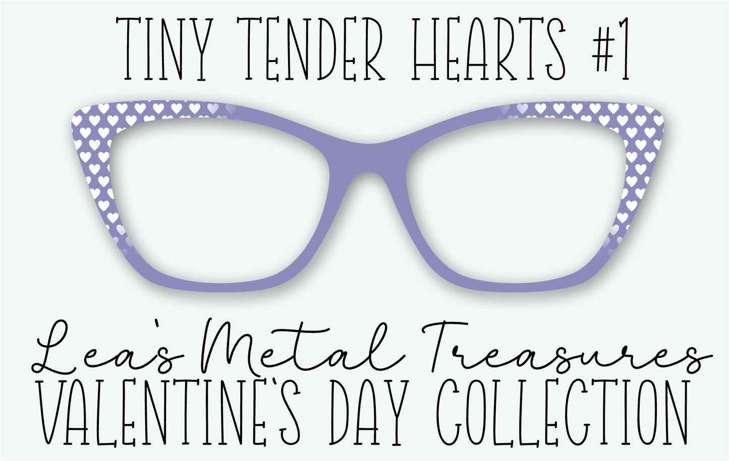 Tiny Tender Hearts 1 Eyewear Frame Toppers