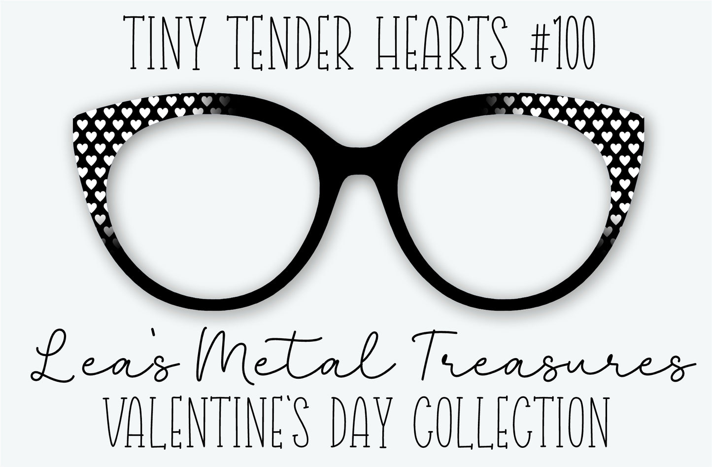 Tiny Tender Hearts #100 Eyewear Frame Toppers • DECEMBER 2025 TOPPER OF THE MONTH