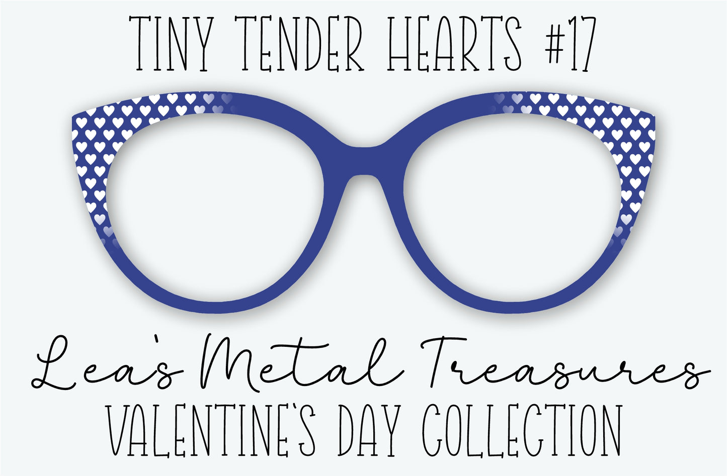 Tiny Tender Hearts #17 Eyewear Frame Toppers • DECEMBER 2025 TOPPER OF THE MONTH