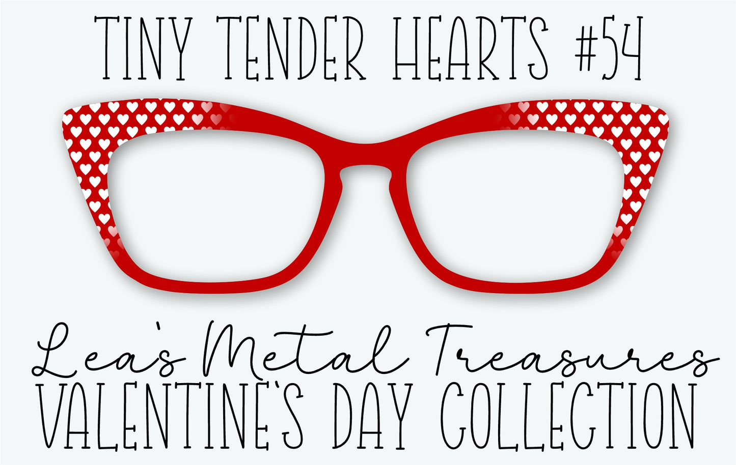Tiny Tender Hearts 54 Eyewear Frame Toppers