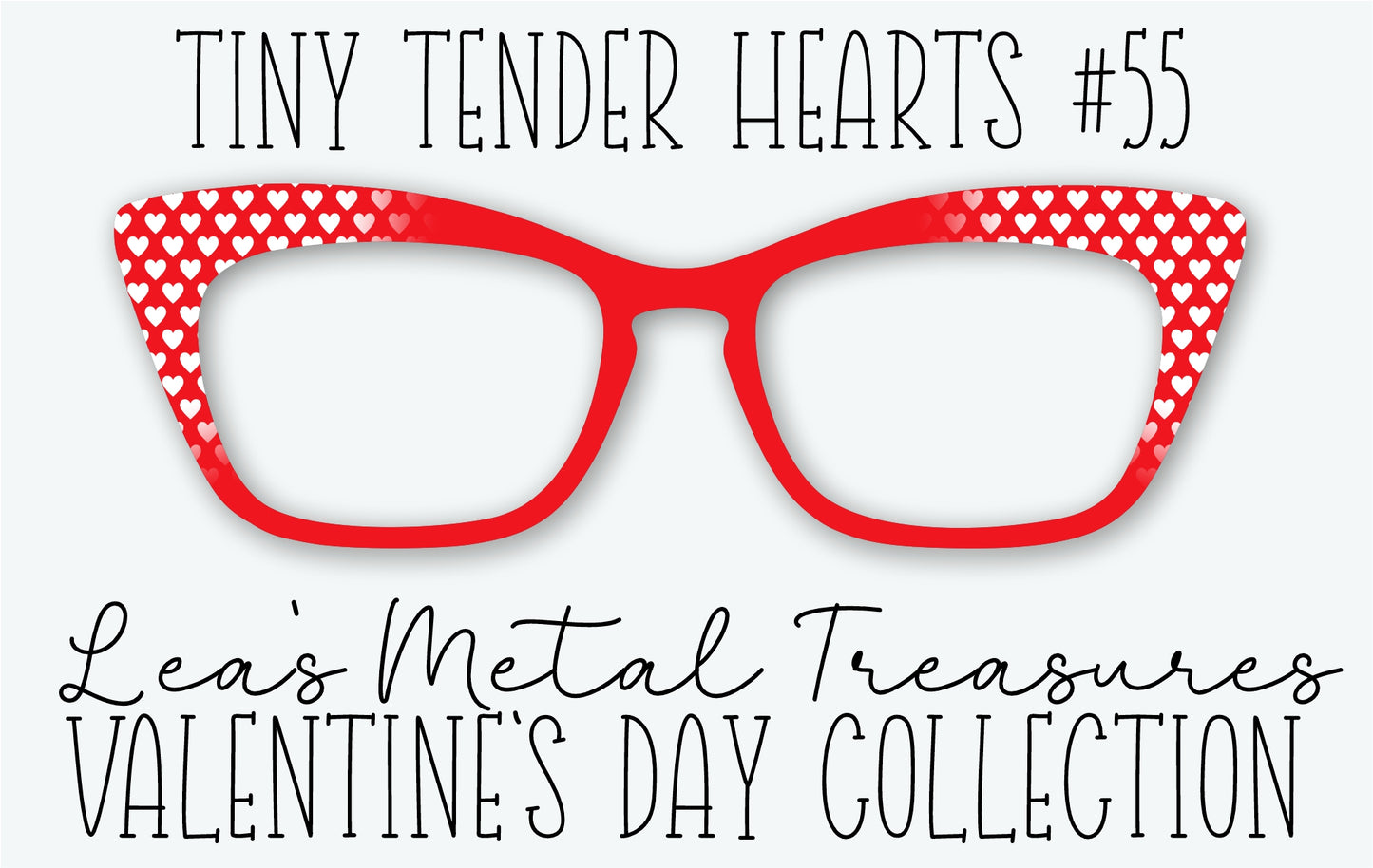 Tiny Tender Hearts 55 Eyewear Frame Toppers