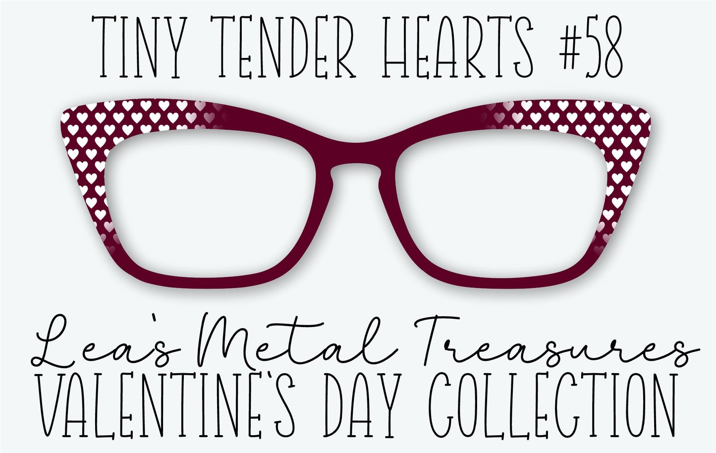 Tiny Tender Hearts 58 Eyewear Frame Toppers