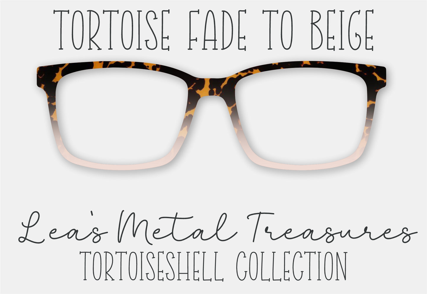 Tortoise Fade to Beige Eyewear Frame Toppers