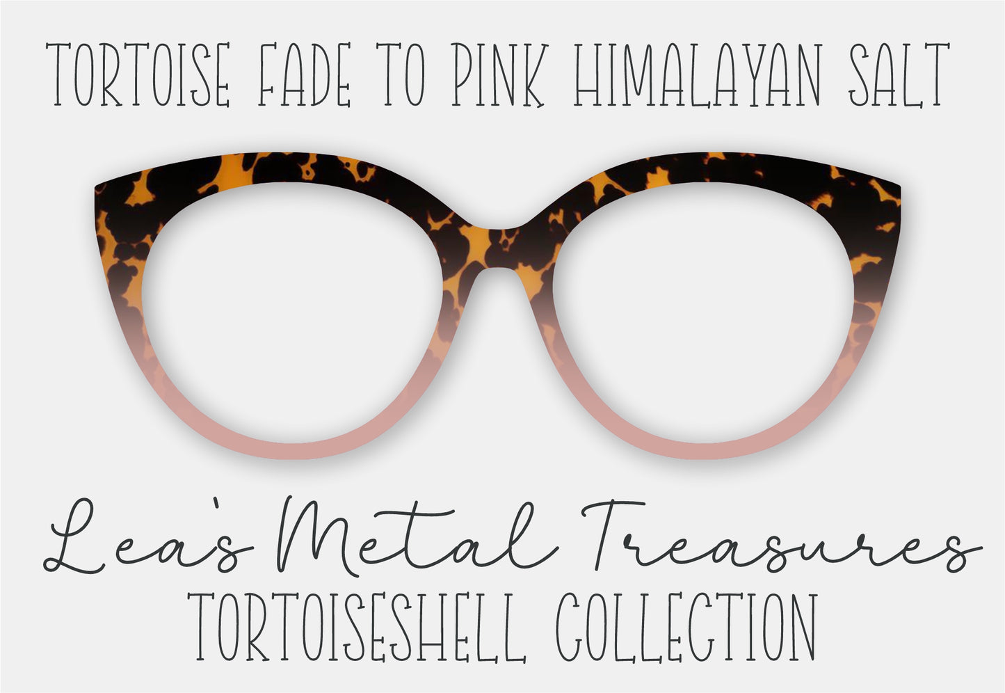 Tortoise Fade to Pink Eyewear Frame Toppers