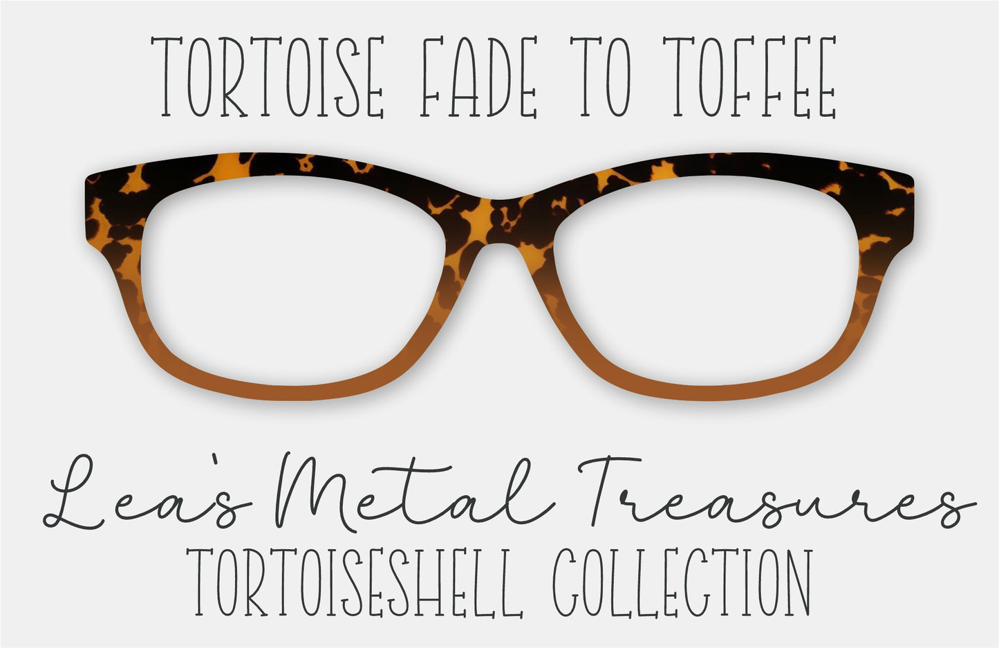 Tortoise Fade to Toffee Eyewear Frame Toppers