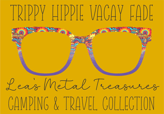 TRIPPY HIPPIE VACAY FADE Eyewear Frame Toppers COMES WITH MAGNETS